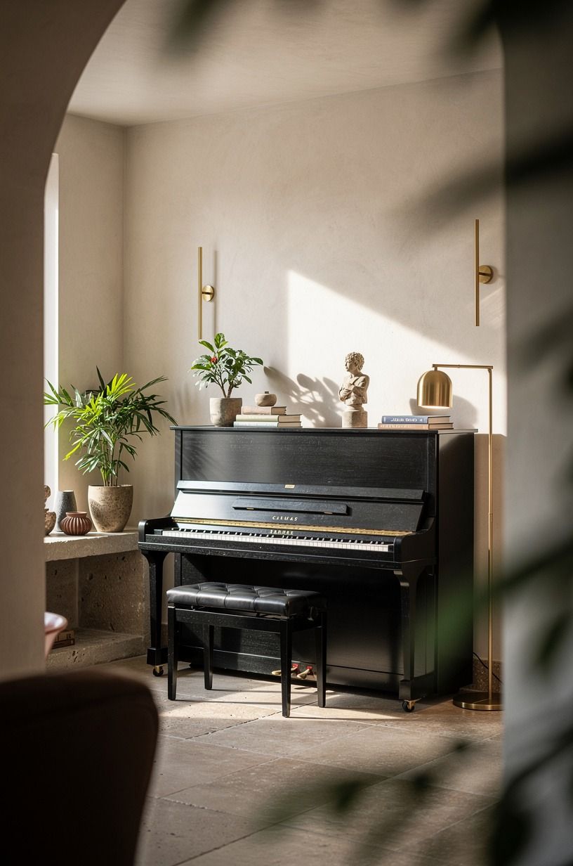Could a dark piano room still feel bright?