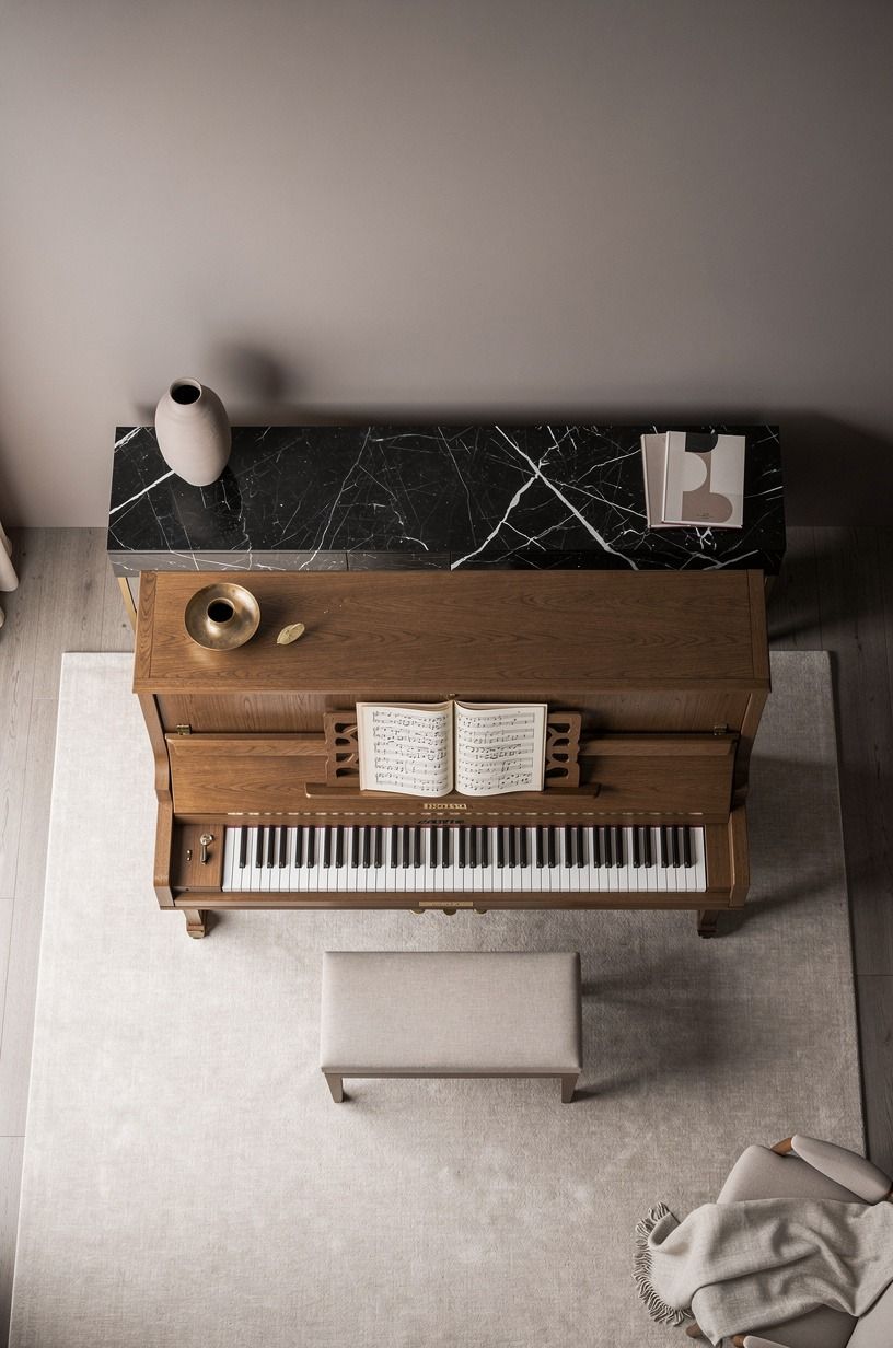 Paint the wall behind it in a forgiving mid-tone