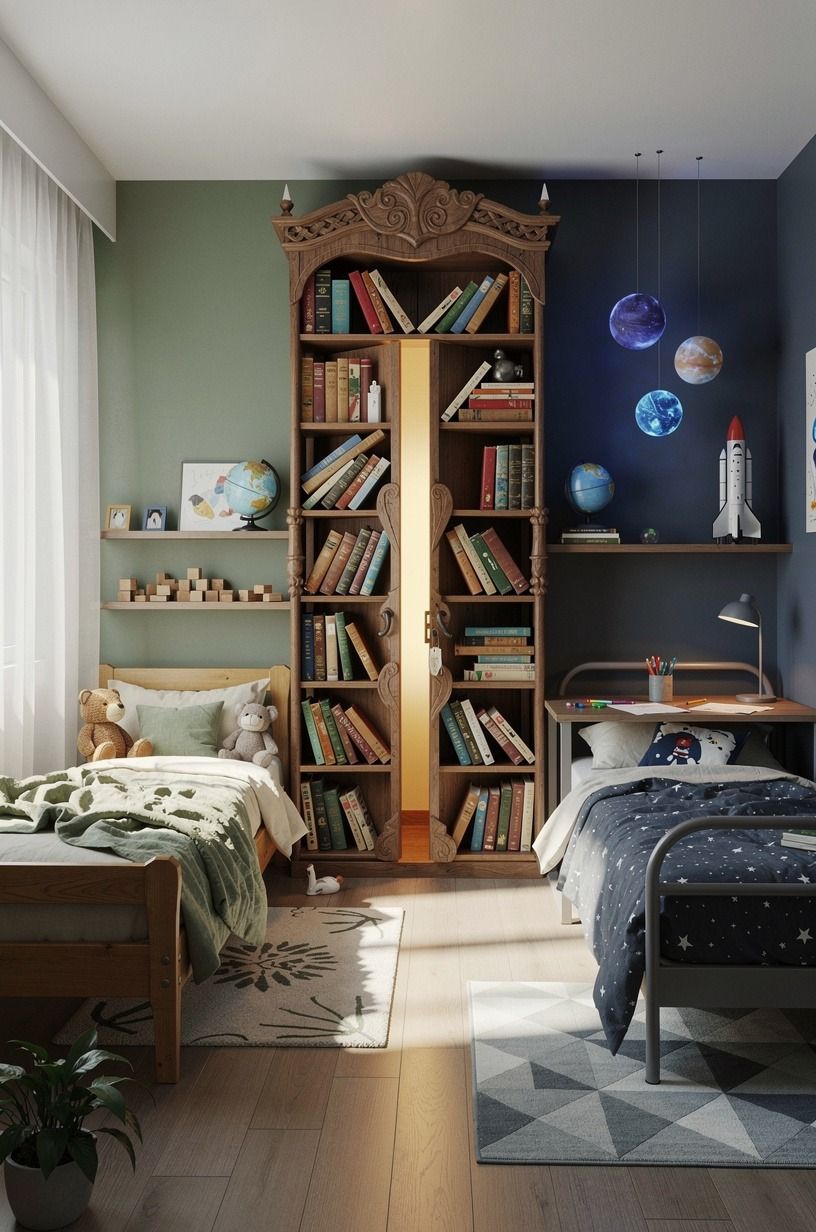 Use a Dutch door for the shared-room compromise