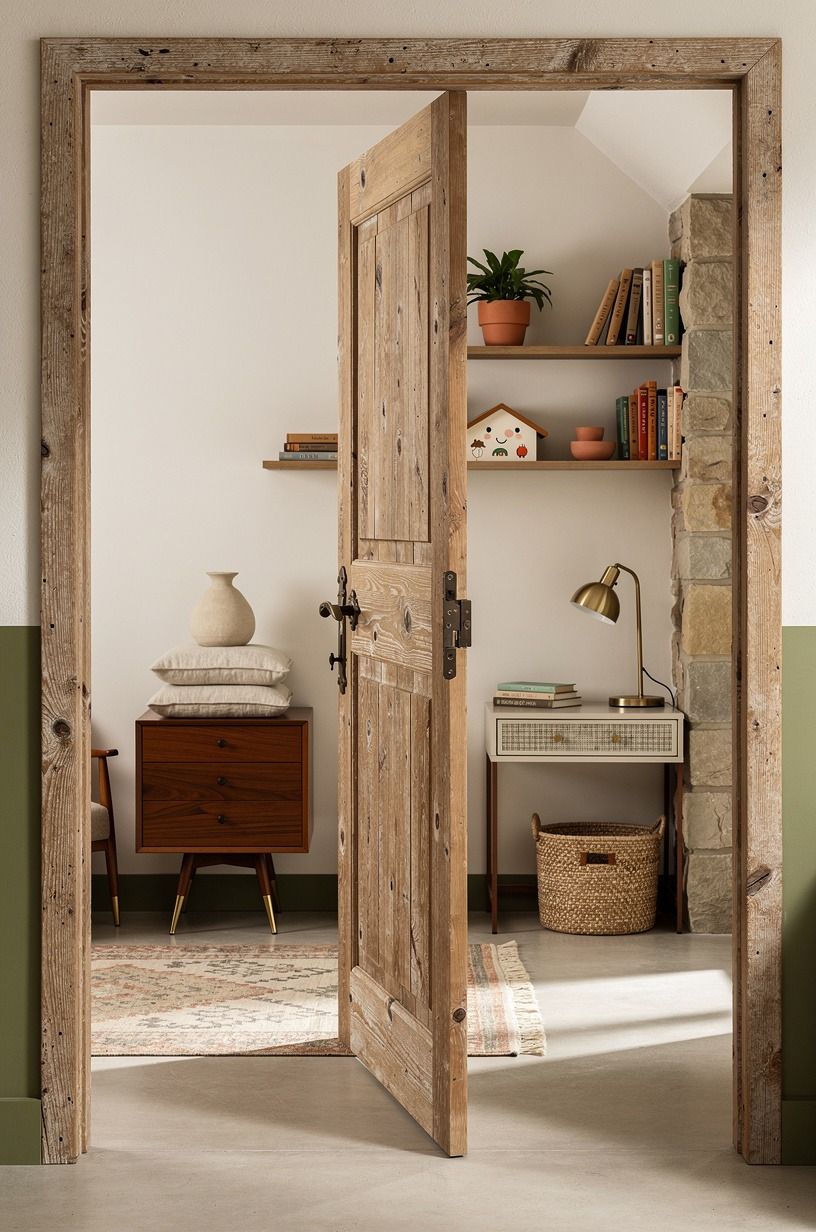 Frame a kids detail door with matching bookcases