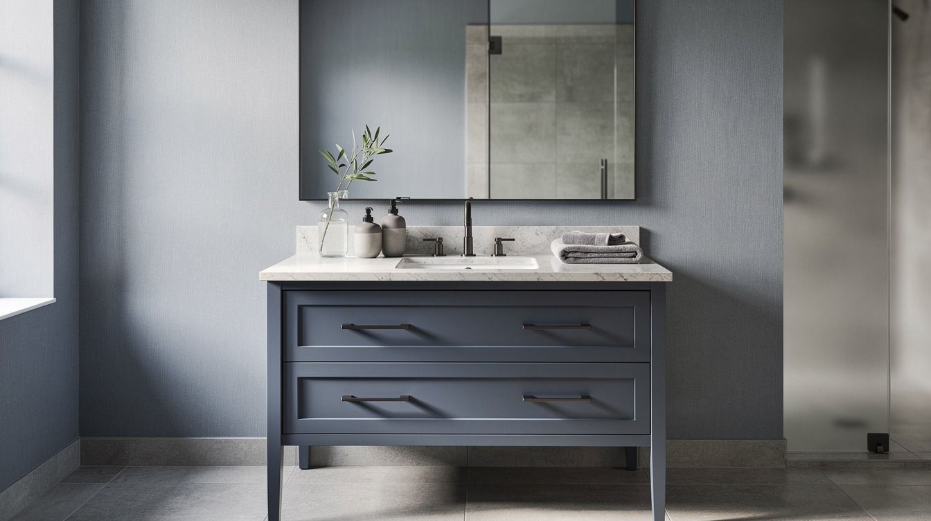 17 Slate Blue & Blue-Grey Bathroom Ideas for Quiet Sophistication Without Renovating