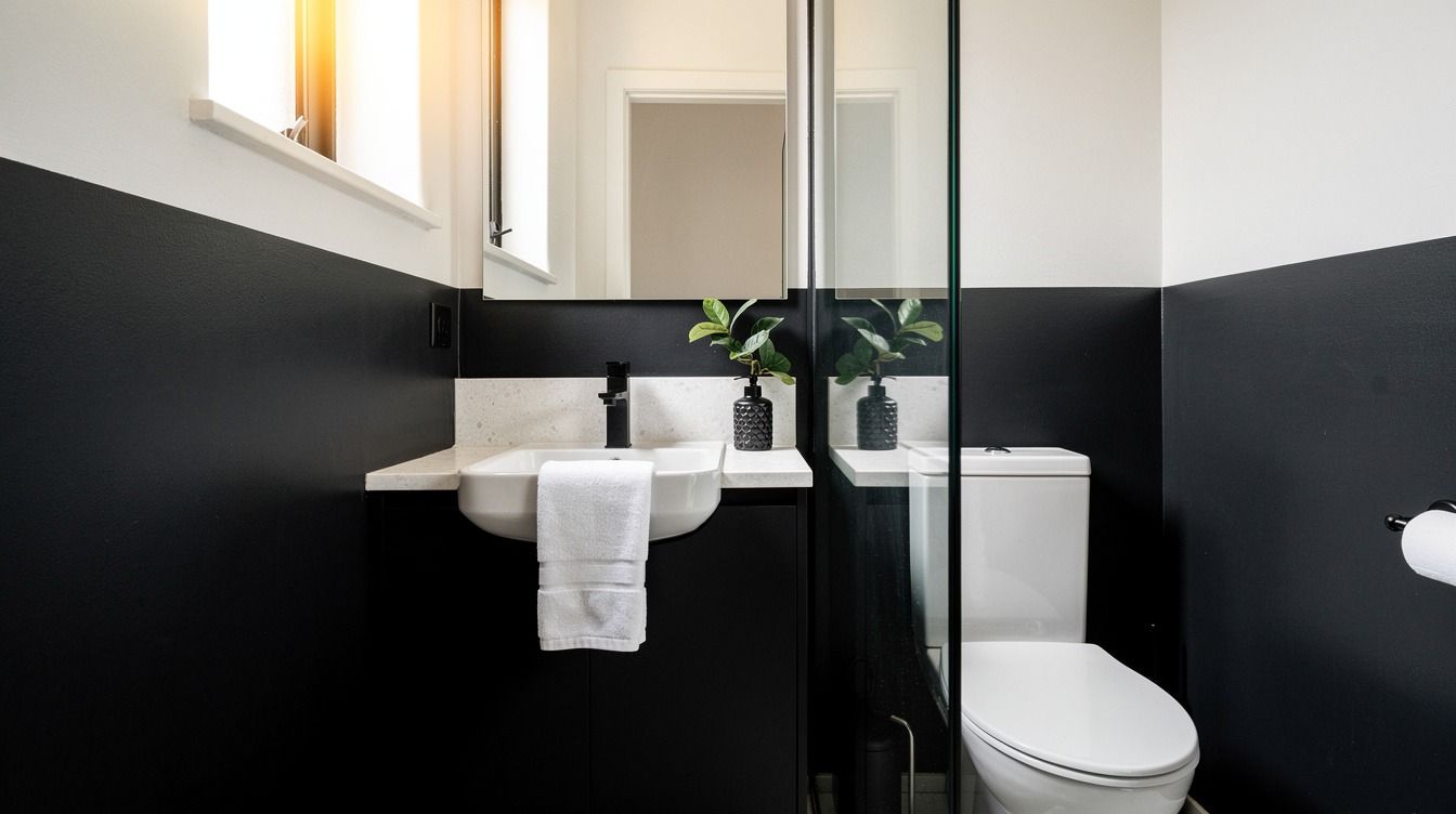 Easy Small Black and White Bathroom Ideas That Feel Twice as Big