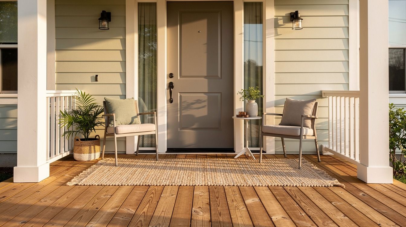 I Found Small Front Porch Furniture That Actually Fit, Without Blocking The Door