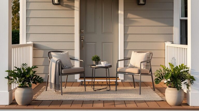 16 Small Front Porch Seating Ideas for Cozy Conversation Without Renovating