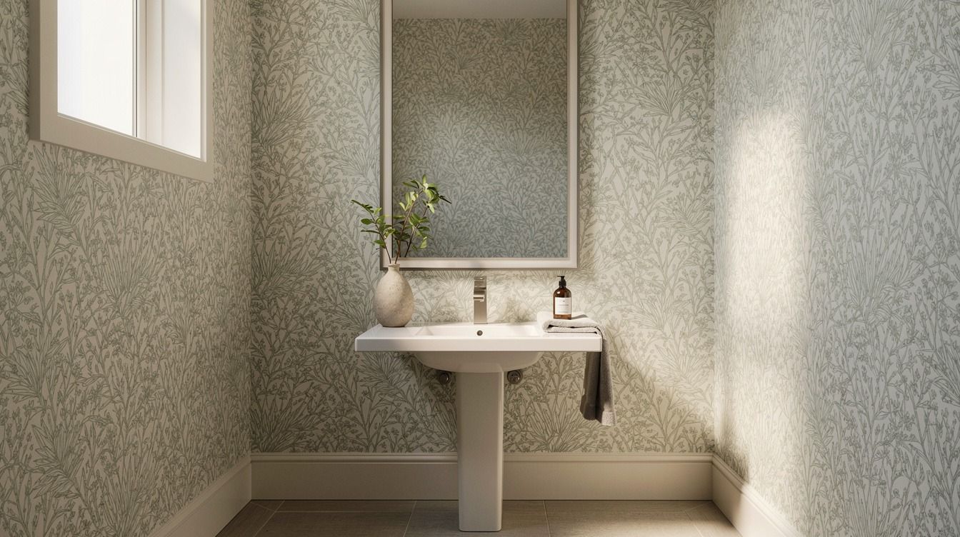 15 Small Powder Room Wallpaper Ideas That Add Pattern Without the Overwhelm