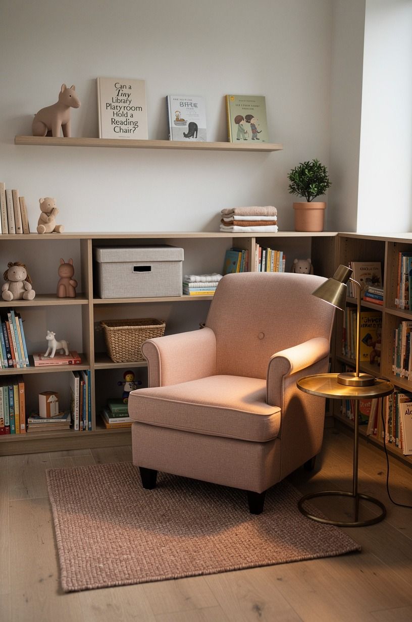Can a Tiny Library Playroom Hold a Real Reading Chair?