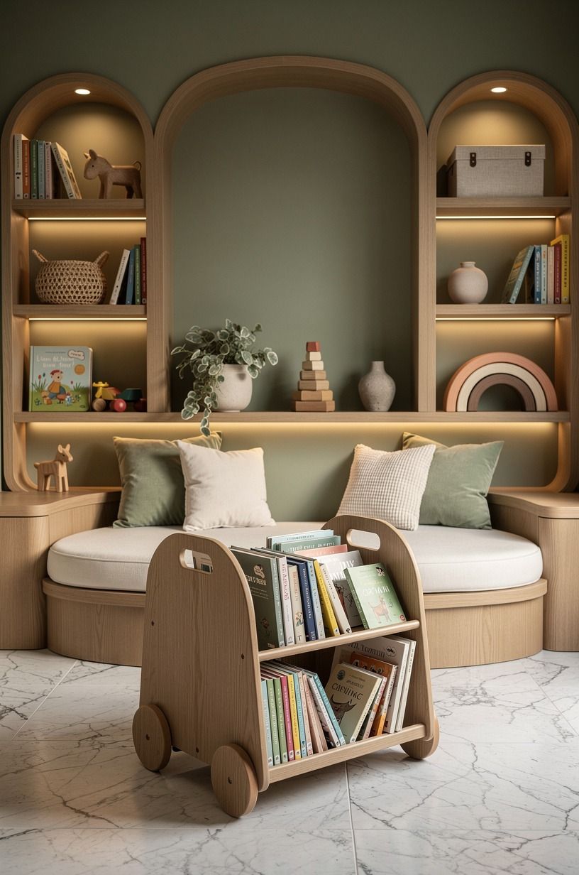 Let a Book Cart Follow the Child