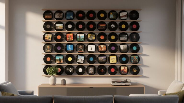 How to Style a Vinyl Record Wall Display to Turn Your Collection Into Art – 15 Ideas