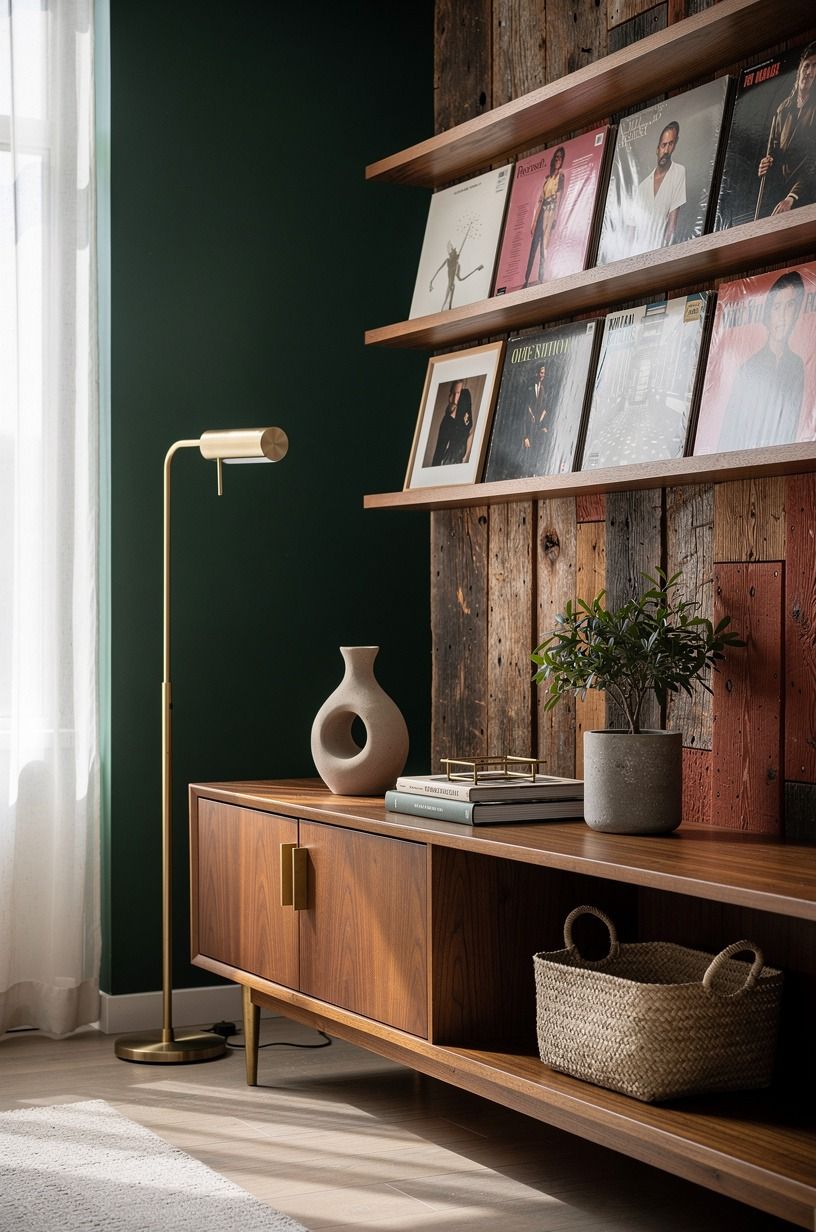 Paint behind the collection for a bolder backdrop