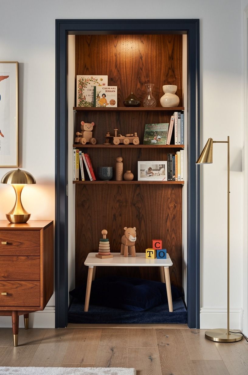 Can a small closet become a girls playroom?