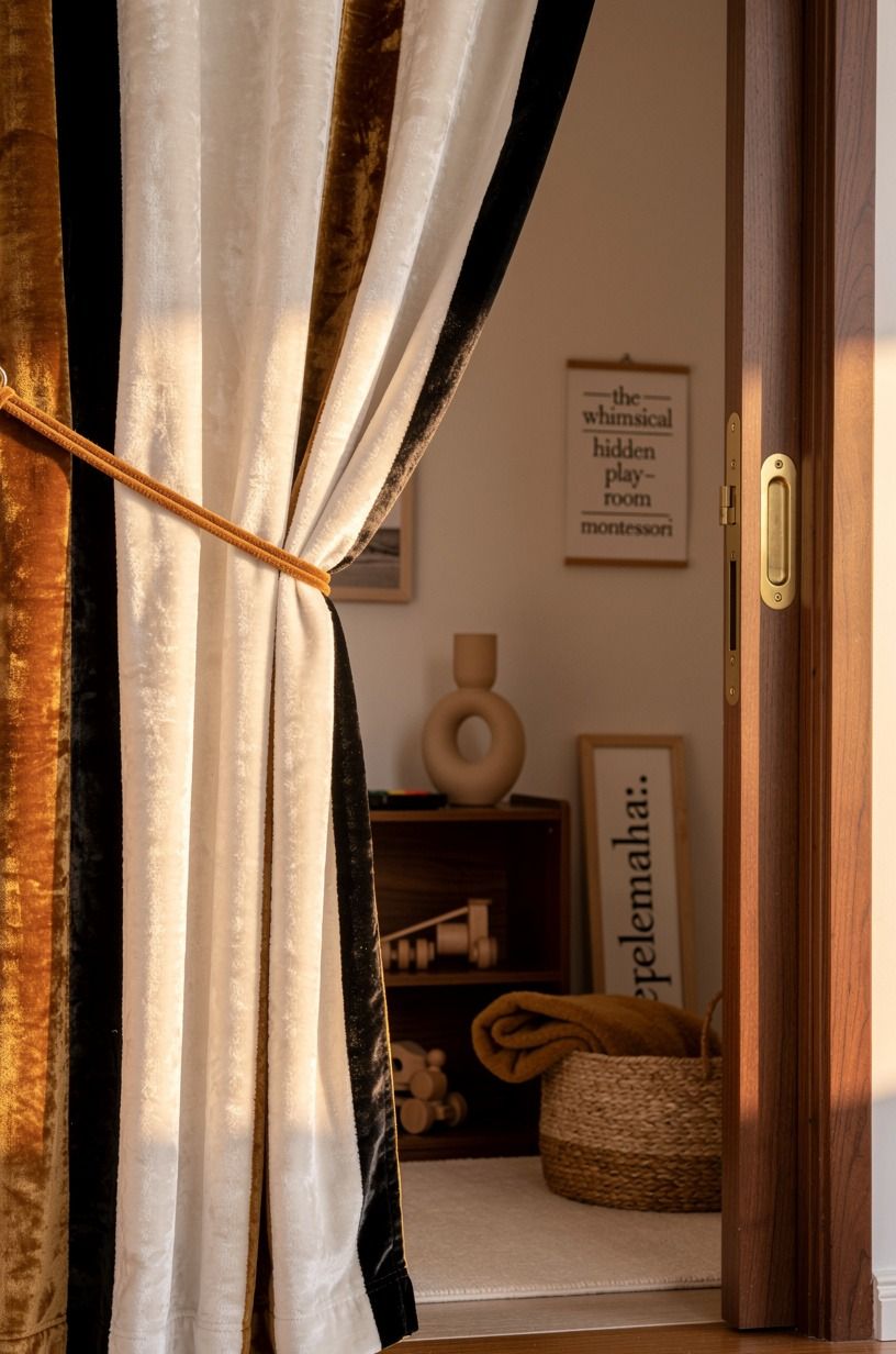 Hang a curtain with the Storybook Threshold Method