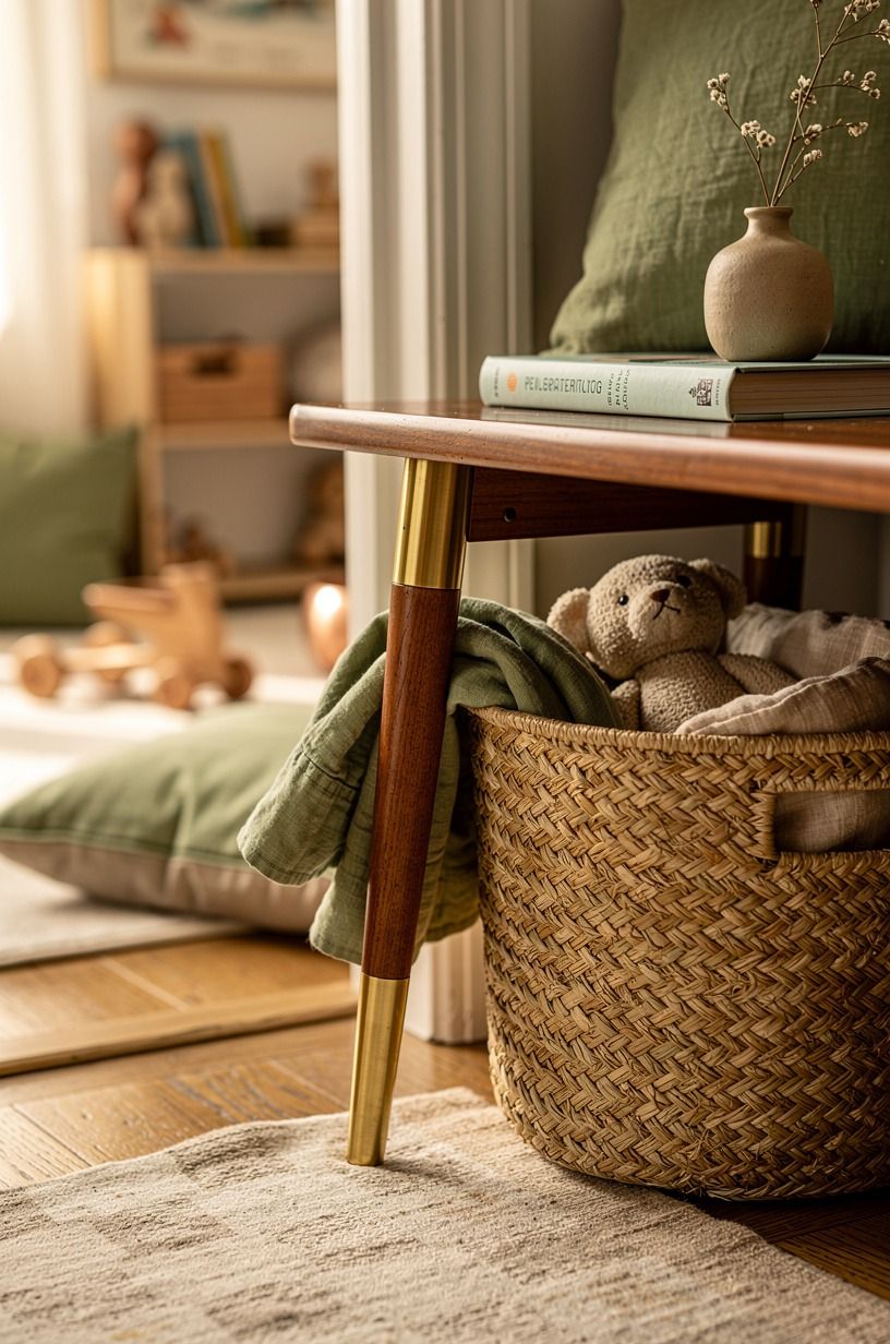 Hide the exit clutter with a reset basket