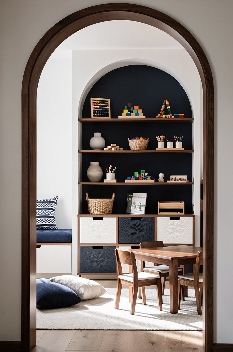 Measure child-height zones before arranging furniture