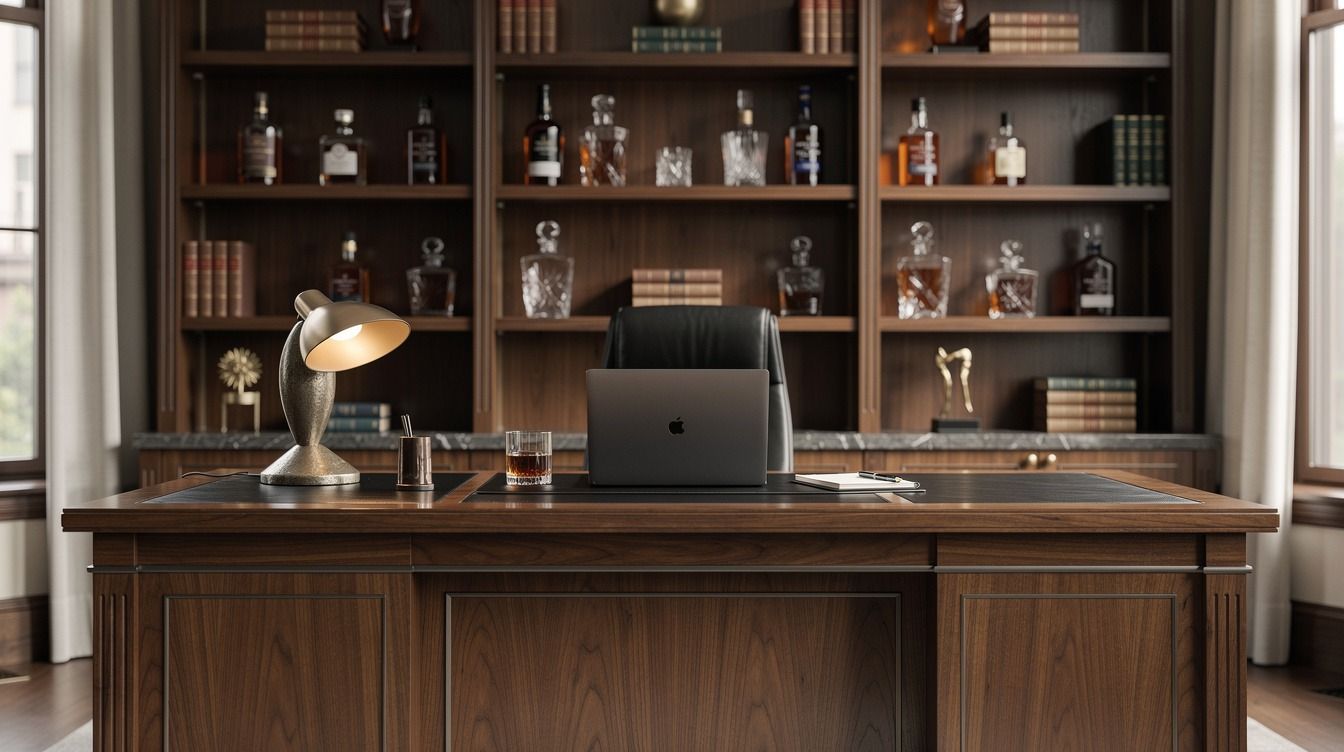 14 Whiskey Office & Library-Bar Ideas That Make Work Feel Like a Ritual