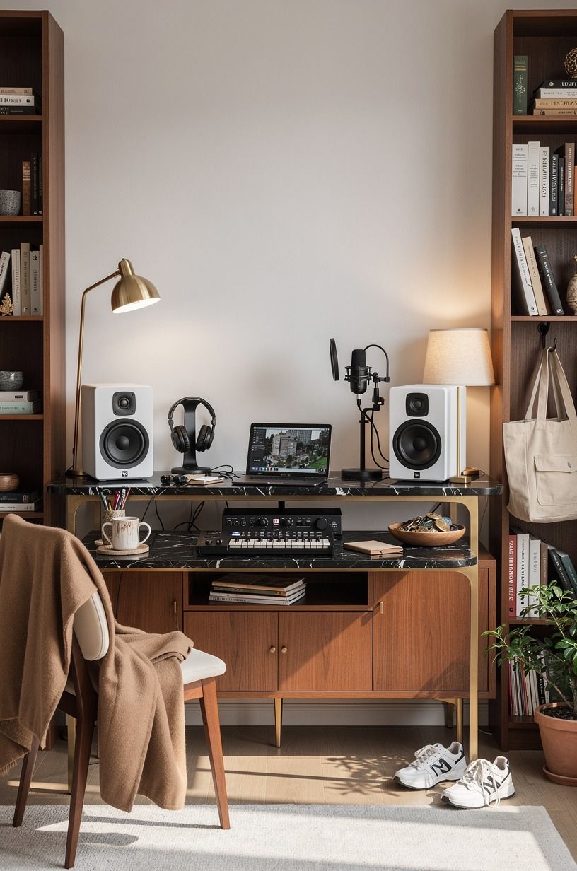 Mix Recording Gear With Lived-In Objects