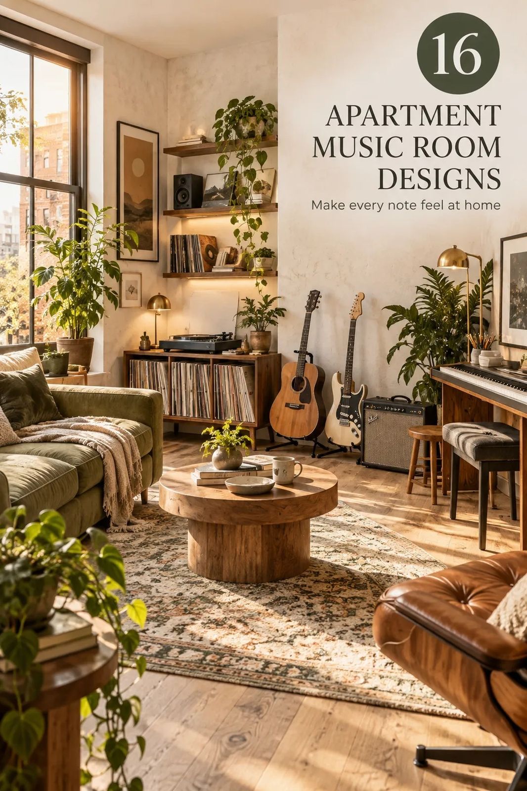 16 Apartment Music Room Ideas for Renter-Friendly Setups Without Renovating