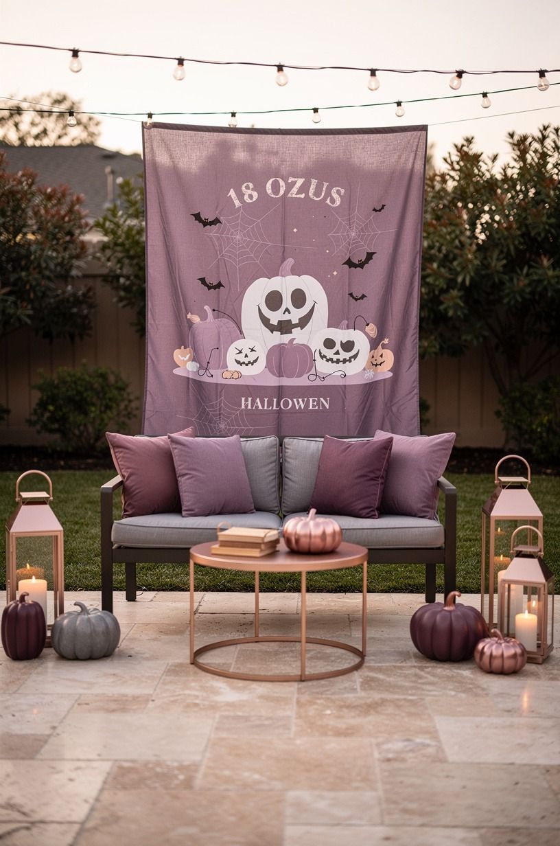 Anchor Cheap Halloween Yard Decor With the 18-Ounce Backdrop