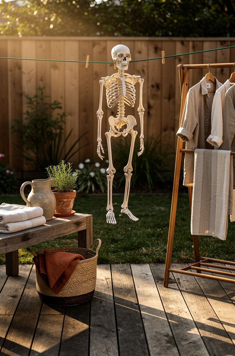 Hang a Skeleton Laundry Day