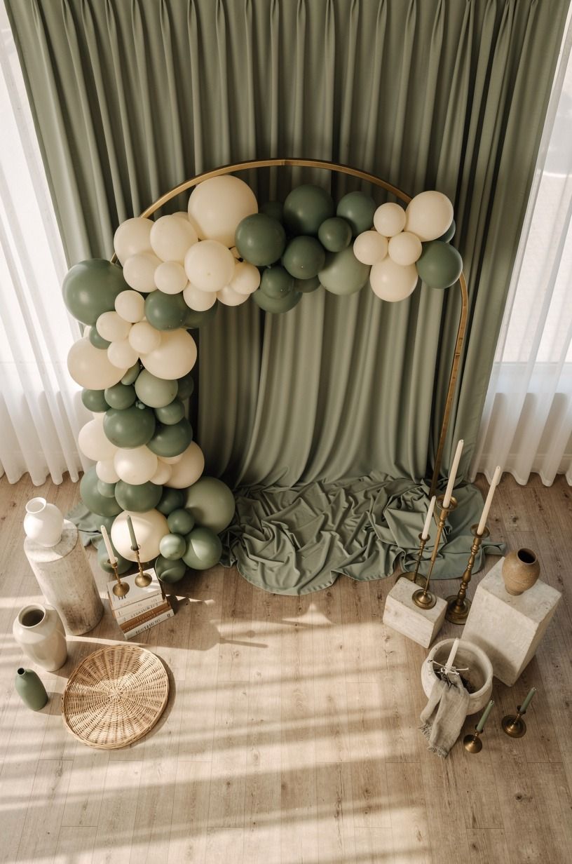 Hang a Fabric Sweep Behind the Arch