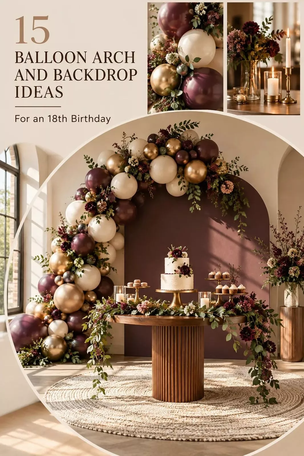 15 Balloon Arch and Backdrop Ideas for an 18th Birthday That Feel Party-Ready