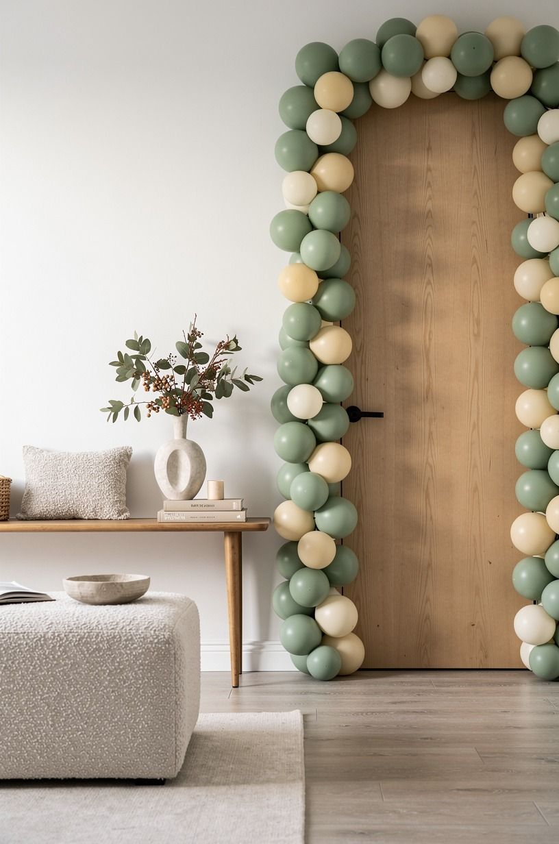 Skip the full kit and make a balloon door border