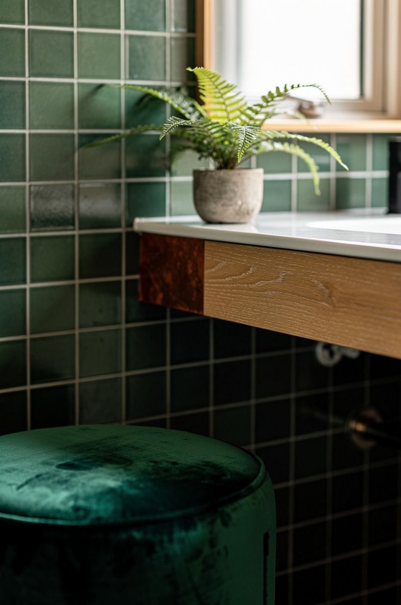 Add a living thing beside the hard finishes