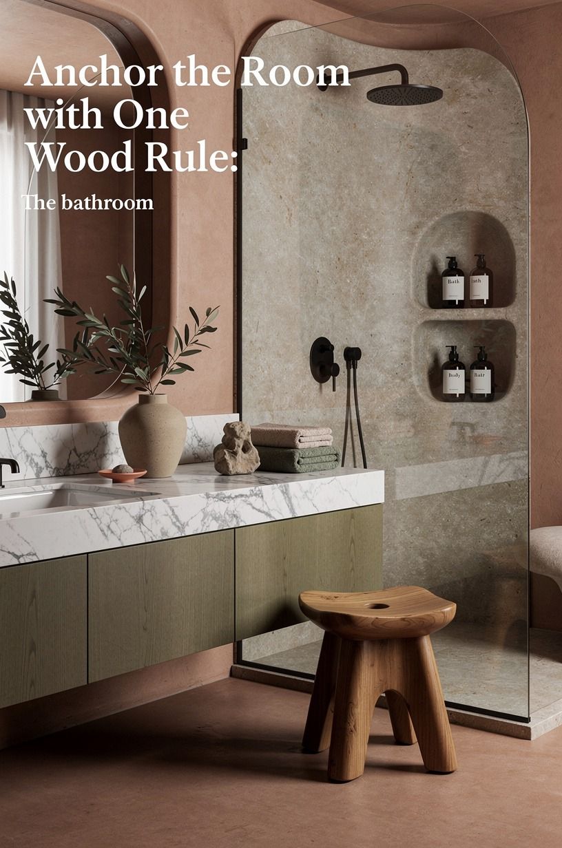 Anchor the Room with The One-Wood Rule
