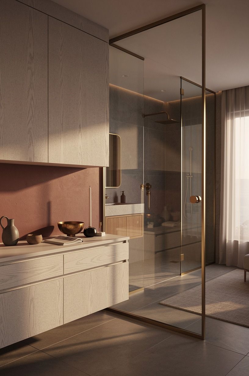 Choose open glass over heavy curtains