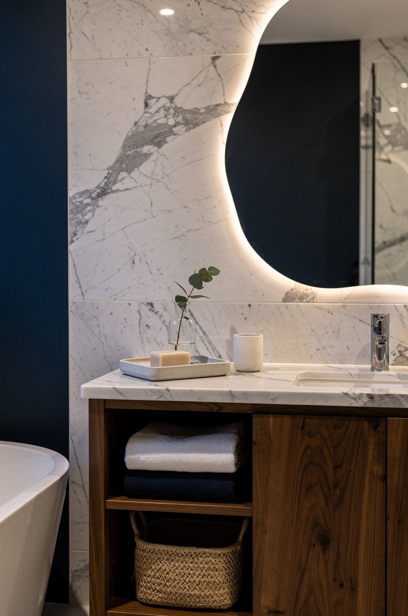 Finish with rustic bathroom decor you’ll still use