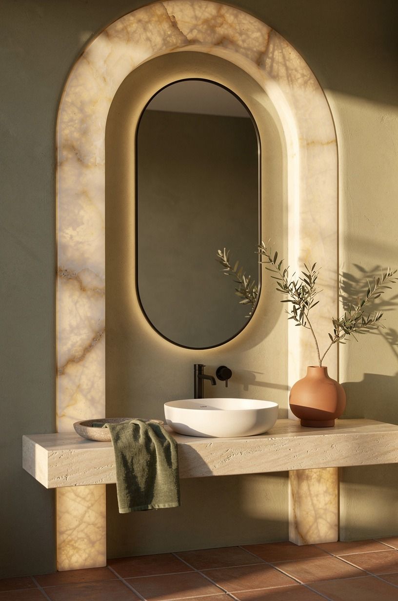 Frame the Mirror With a Sun-Washed Arch