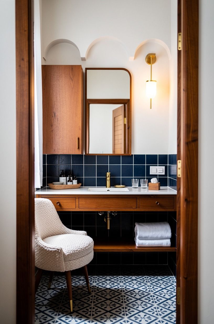 Frame Your Vanity Like a Tiny Spanish Hotel