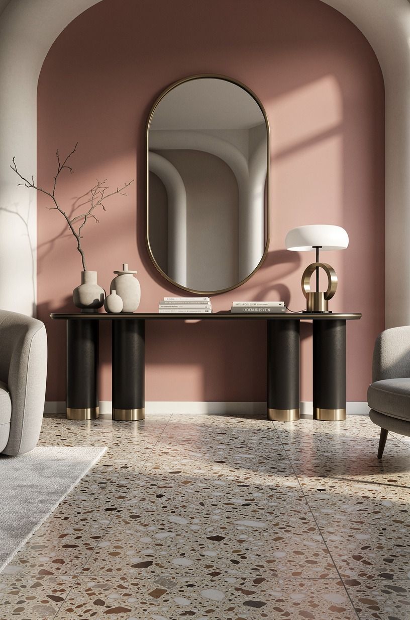 Hang a mirror that reflects light, not clutter