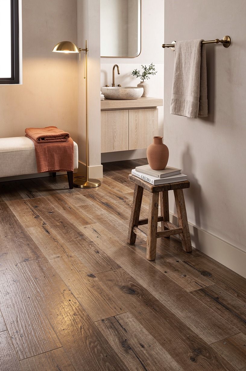 Lay the floor in a quiet running pattern
