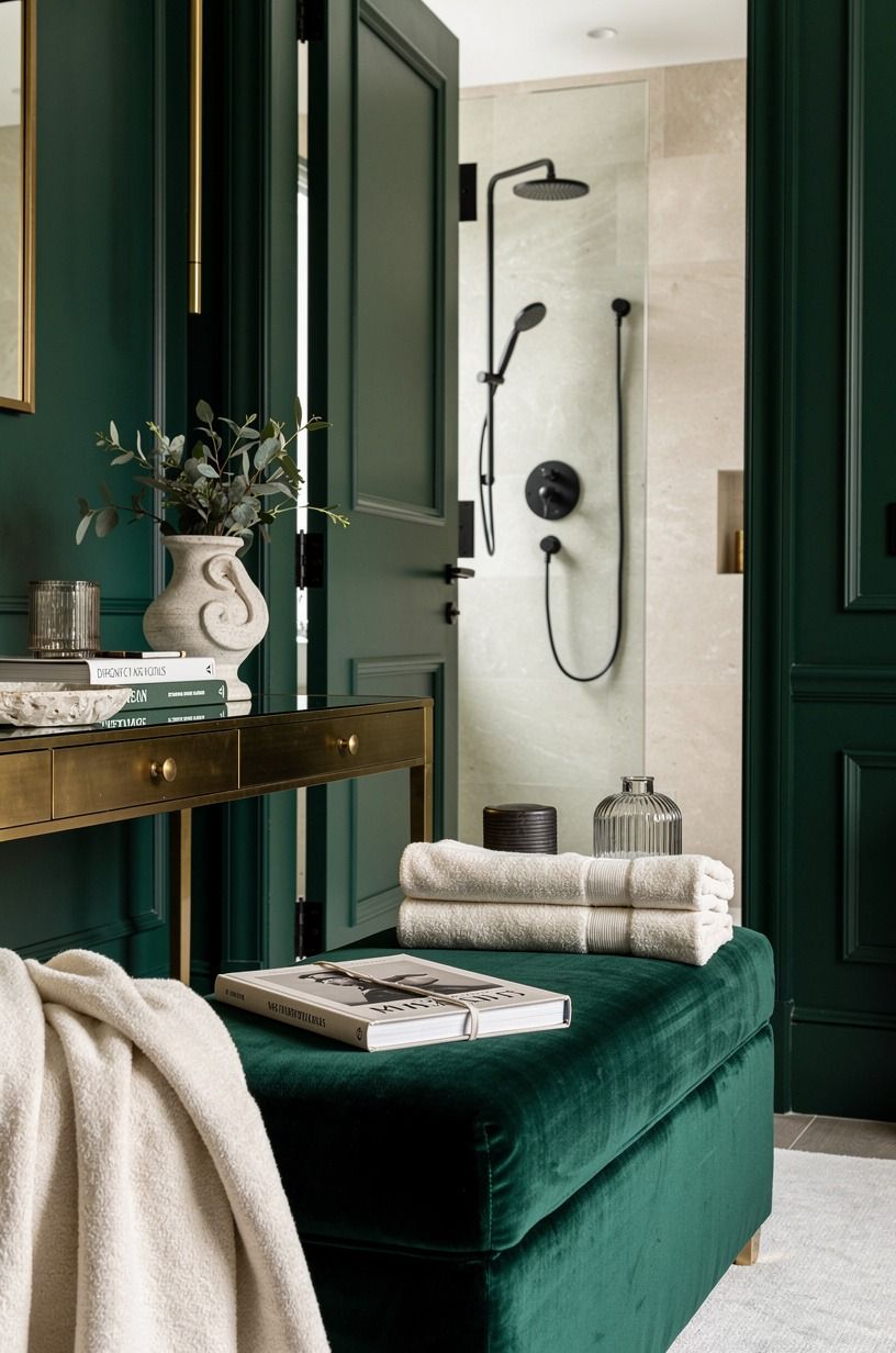 Mix Black Fixtures with Soft Textiles