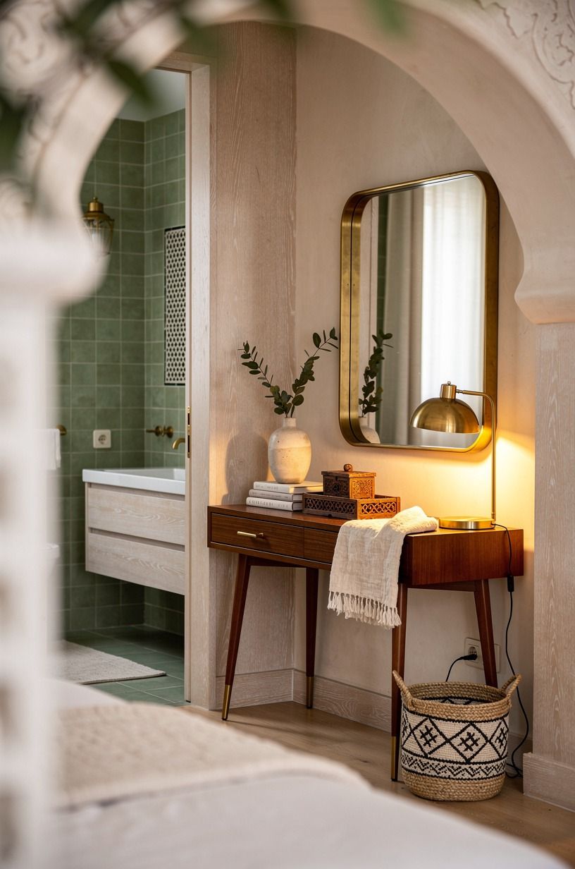 Mix Moroccan Motifs With Plain Oak