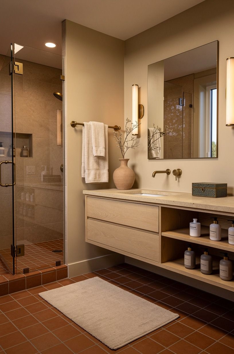 Pair Clay Tile With Benjamin Moore Chestertown Buff