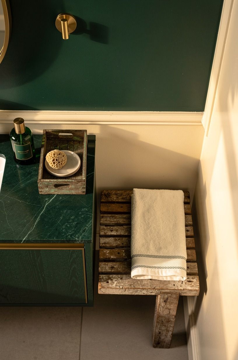 Price the Hunter Green Bathroom Paint Refresh