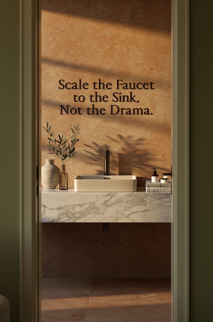 Scale the Faucet to the Sink, Not the Drama