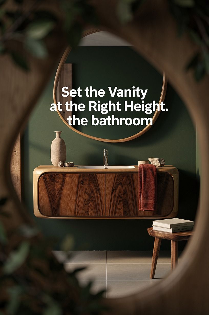 Set the Vanity at the Right Height
