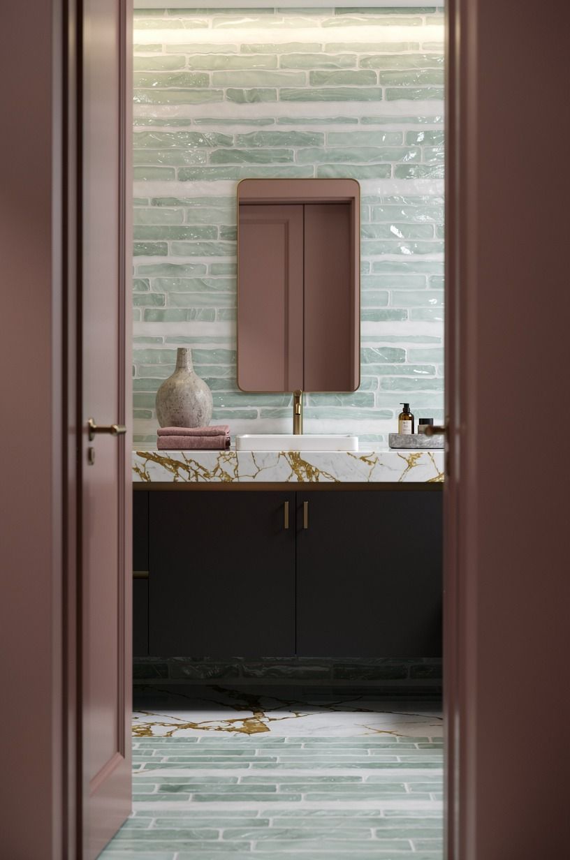 Swap Beige Tile for the Sea-Glass Sandwich