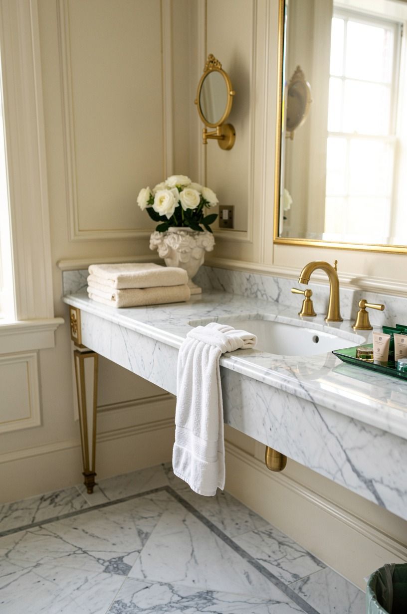 Try the Hotel Towel Fold, then stop adding accessories