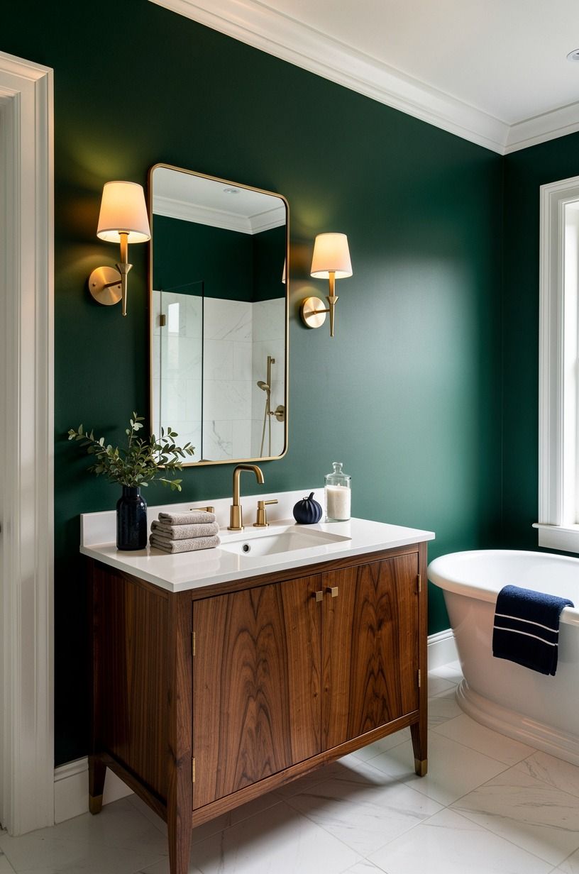 Which Hunter Green Bathroom Paint Works Best in Low Light?