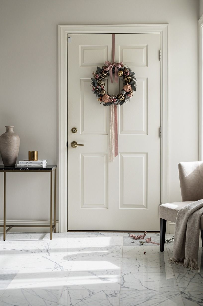 Test your wreath against the door before you call it done