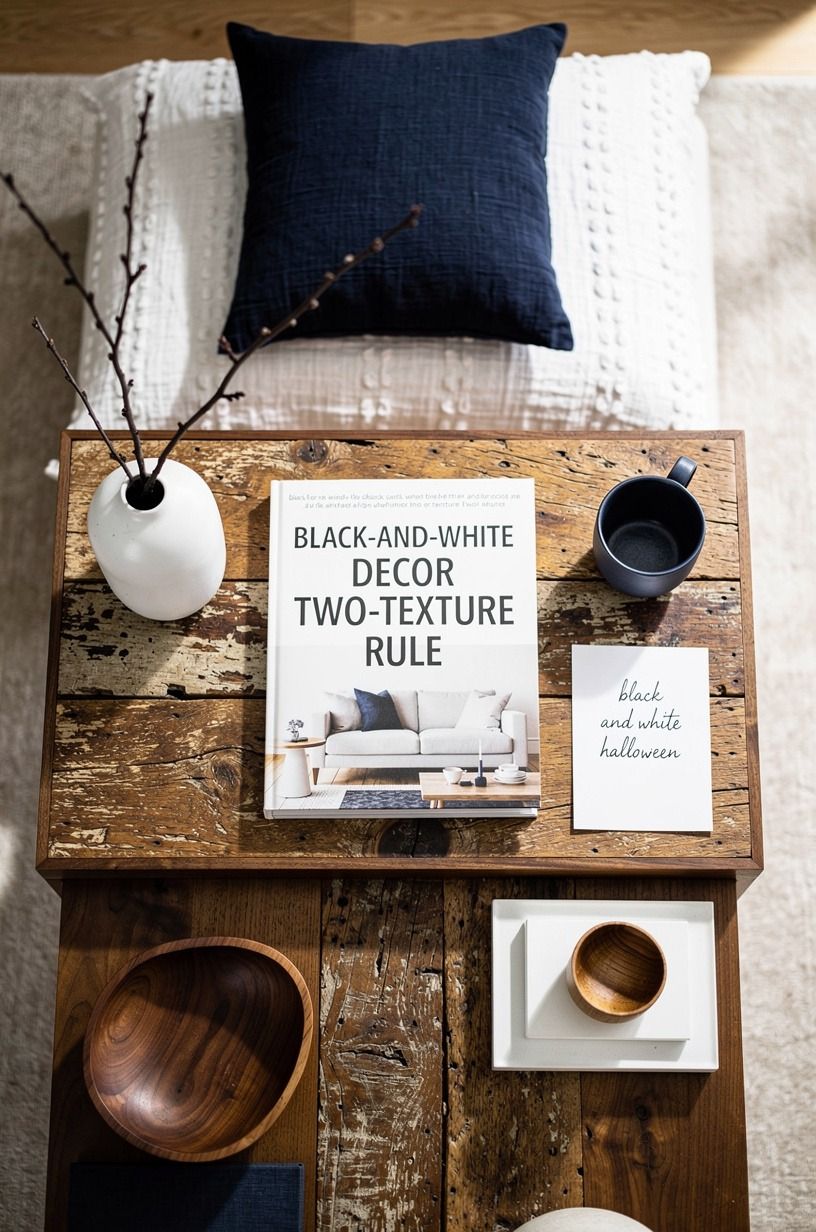 Build the Black-and-White Decor Two-Texture Rule