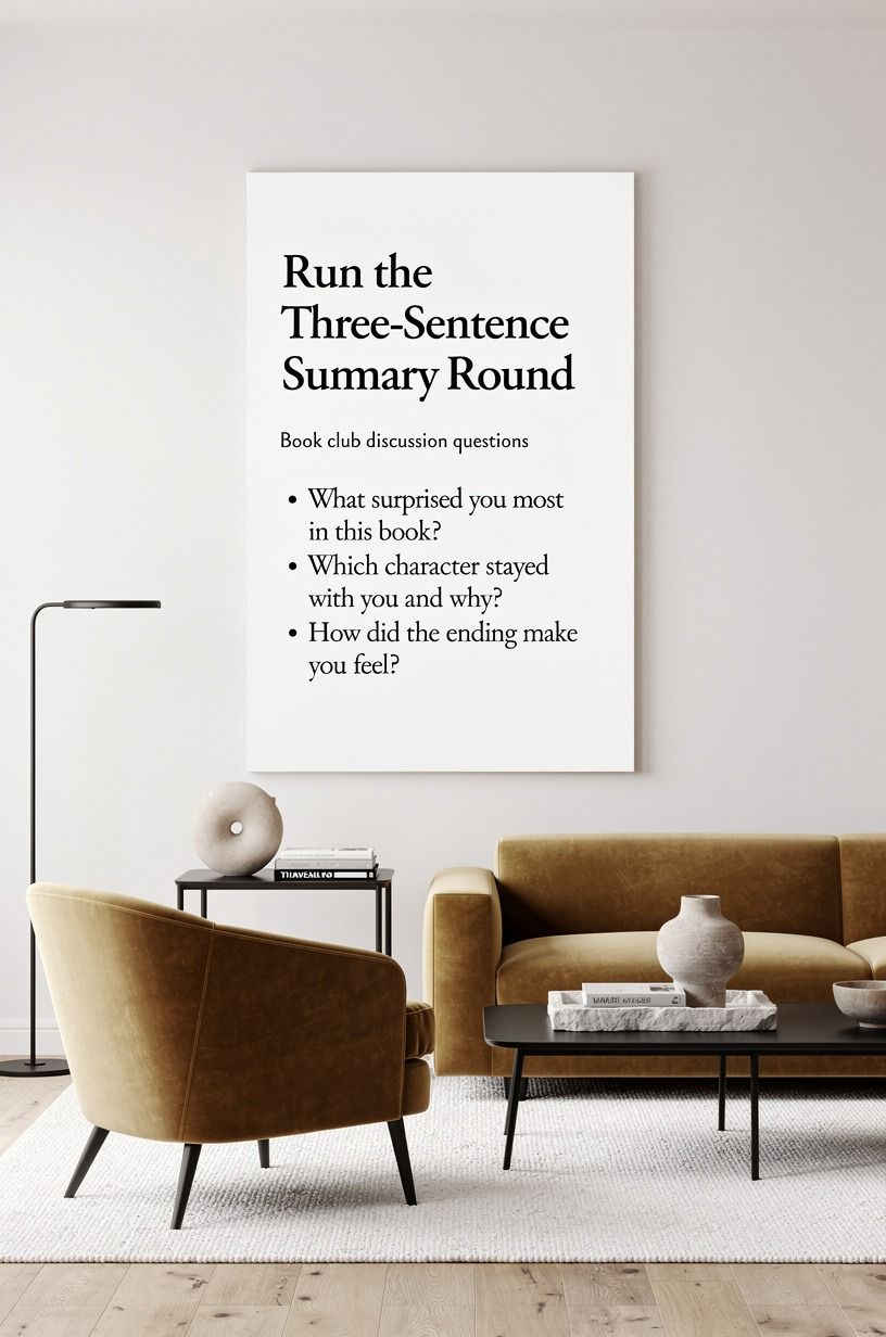 Run the Three-Sentence Summary Round