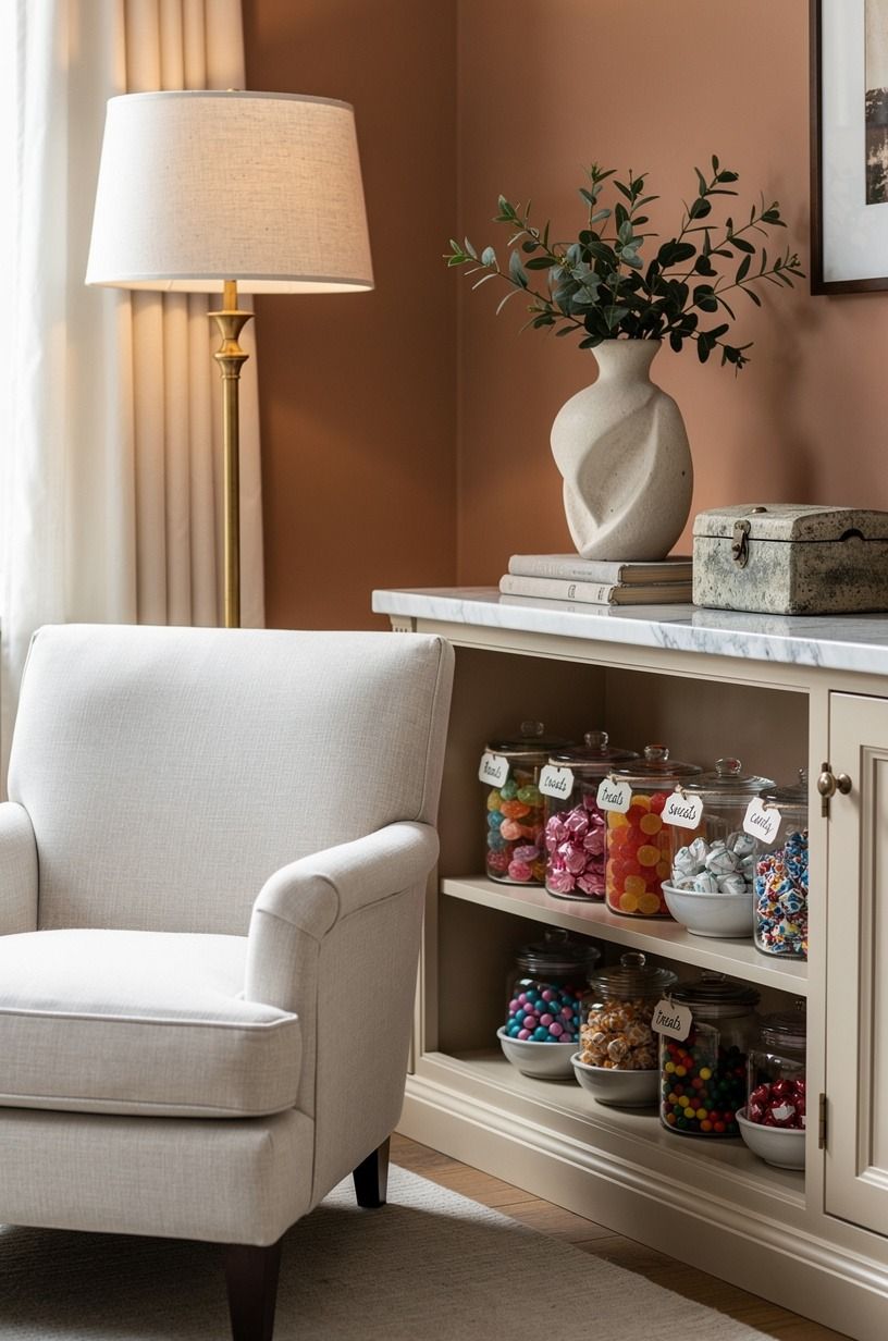 Give Small Guests Their Own Low Shelf