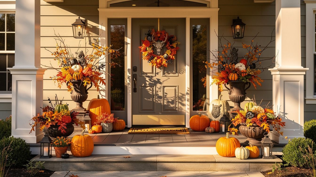 How to Build Your Entire Halloween Porch Around One Wreath (The Rule of Three Move) Without Overthinking It