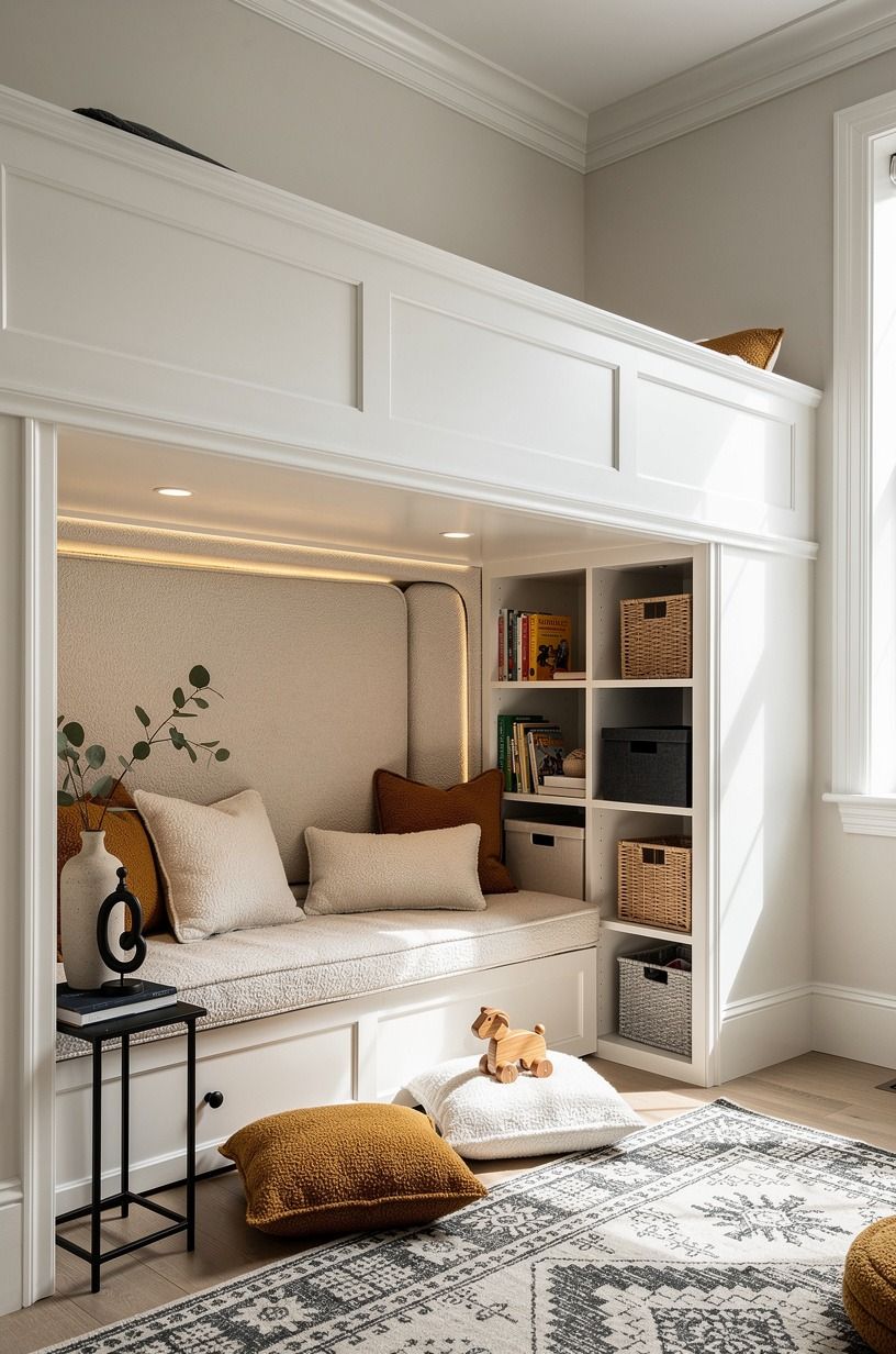 Create a bunk-safe crawl-space playroom with measured clearance