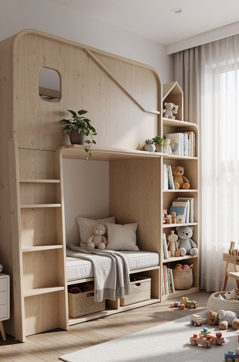 Swap bulky storage for a child-height landing zone