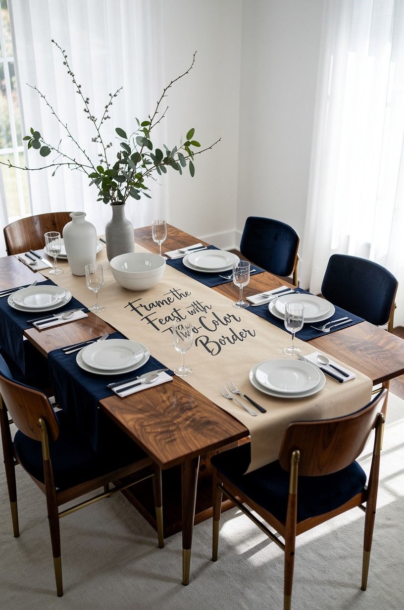 Frame the Feast with the Two-Color Border